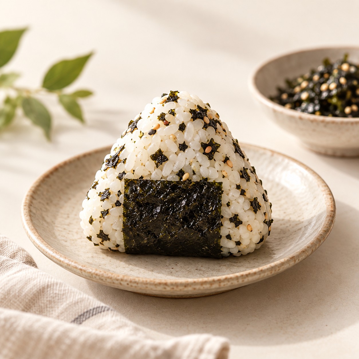 Seaweed rice ball